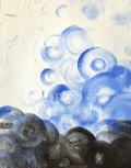 Circles of Blue, Black and White