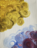 Circles of Yellow, Blue and Purple