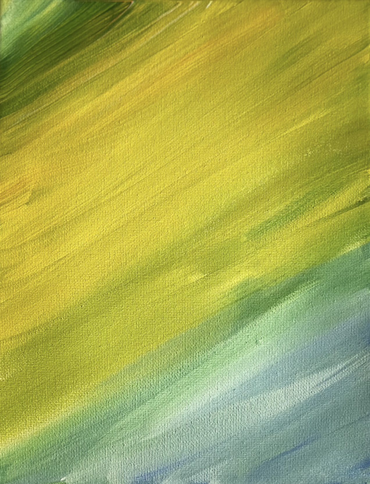 Hues of Green, Yellow and Blue